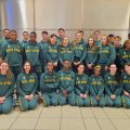Pre-departure photo of South African athletes for CAA Abeokuta 2025 at the OR Tambo International Airport, Johannesburg / Photo credit: Cecilia van Bers
