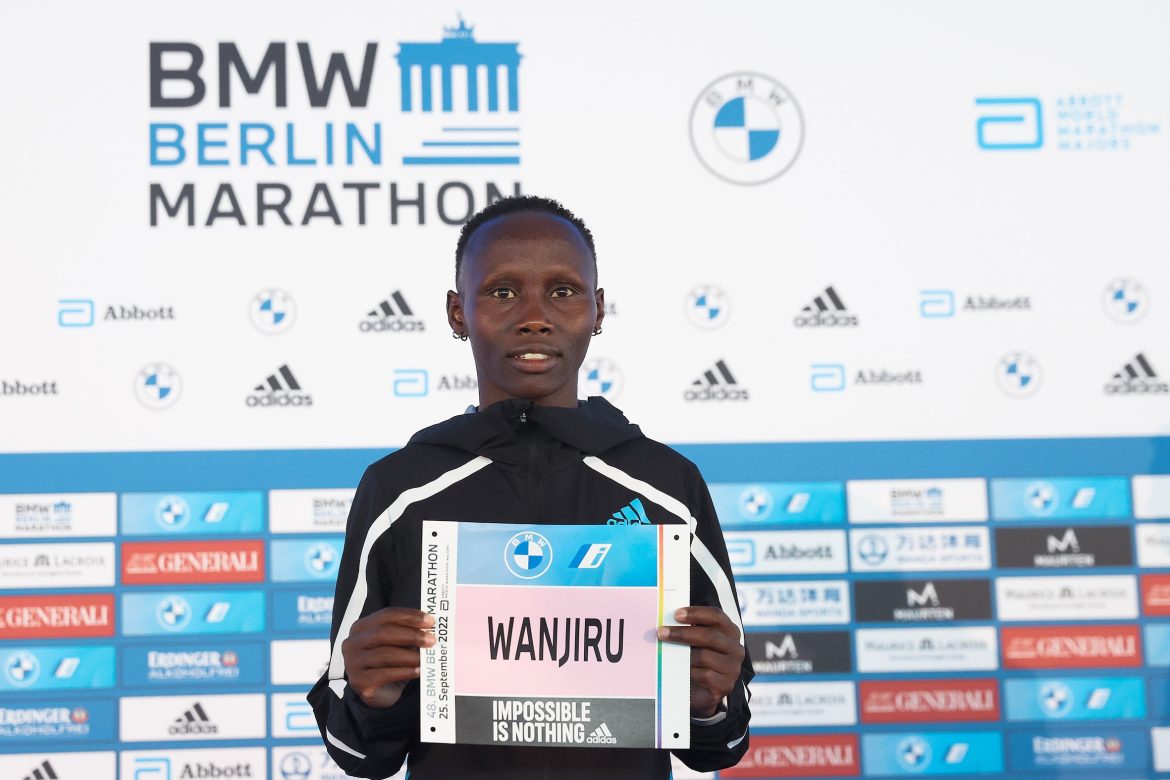 Kenyan Rosemary Wanjiru at the 2022 Berlin Marathon / Photo credit: Sailer / photorun.net