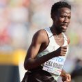 Refugee athlete Jamal Abdelmaji Eisa Mohammed competing at the 2022 World Athletics Championships in Eugene, Oregon / Photo credit: Getty Images