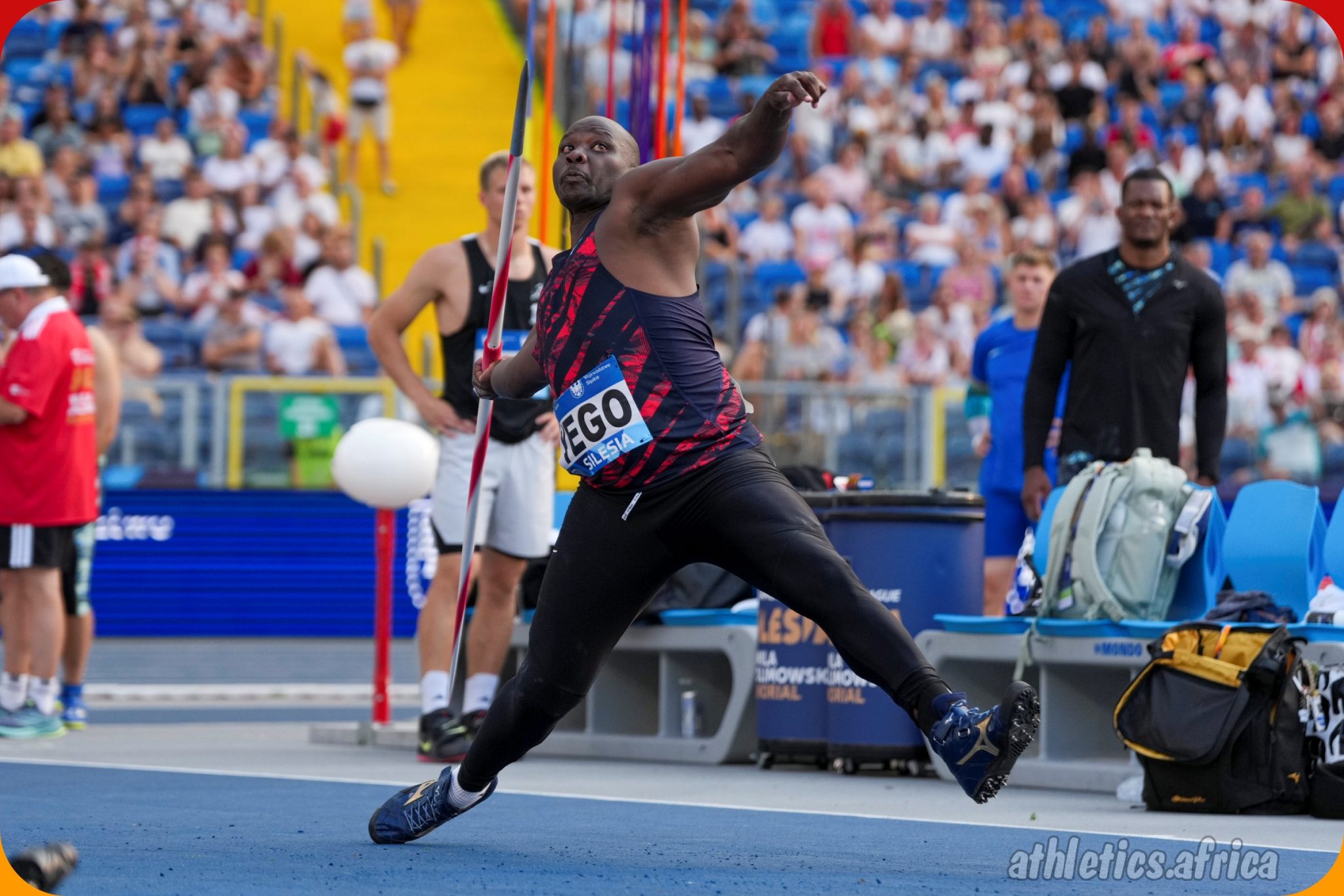 Julius Yego wins the Men’s Javelin Throw with a mark of 83.60m at the Silesia Kamila Skolimowska Memorial, part of the Wanda Diamond League, on Saturday, August 16, 2025, in Silesia, Poland / Photo: Dan Vernon for Diamond League AG