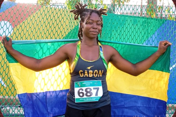 Gabonese Hammer throw record-holder, Kenza Falana, won Silver medal in U20 Women HT with 55.42m at the 3rd CAA Combined African U18/U20 Championships in Abeokuta, Nigeria from 16-20 July, 2025 / Photo: AFN Media Hub for AthleticsAfrica