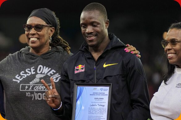 Tebogo wins second Jesse Owens Rising Star Award