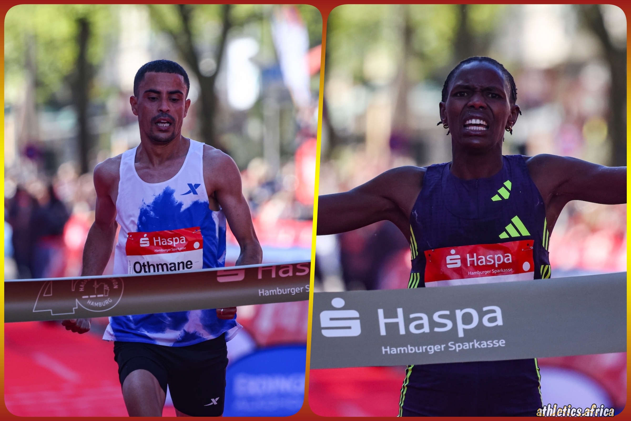 Kipkoech shatters course record, El Goumri sets Moroccan record in Hamburg