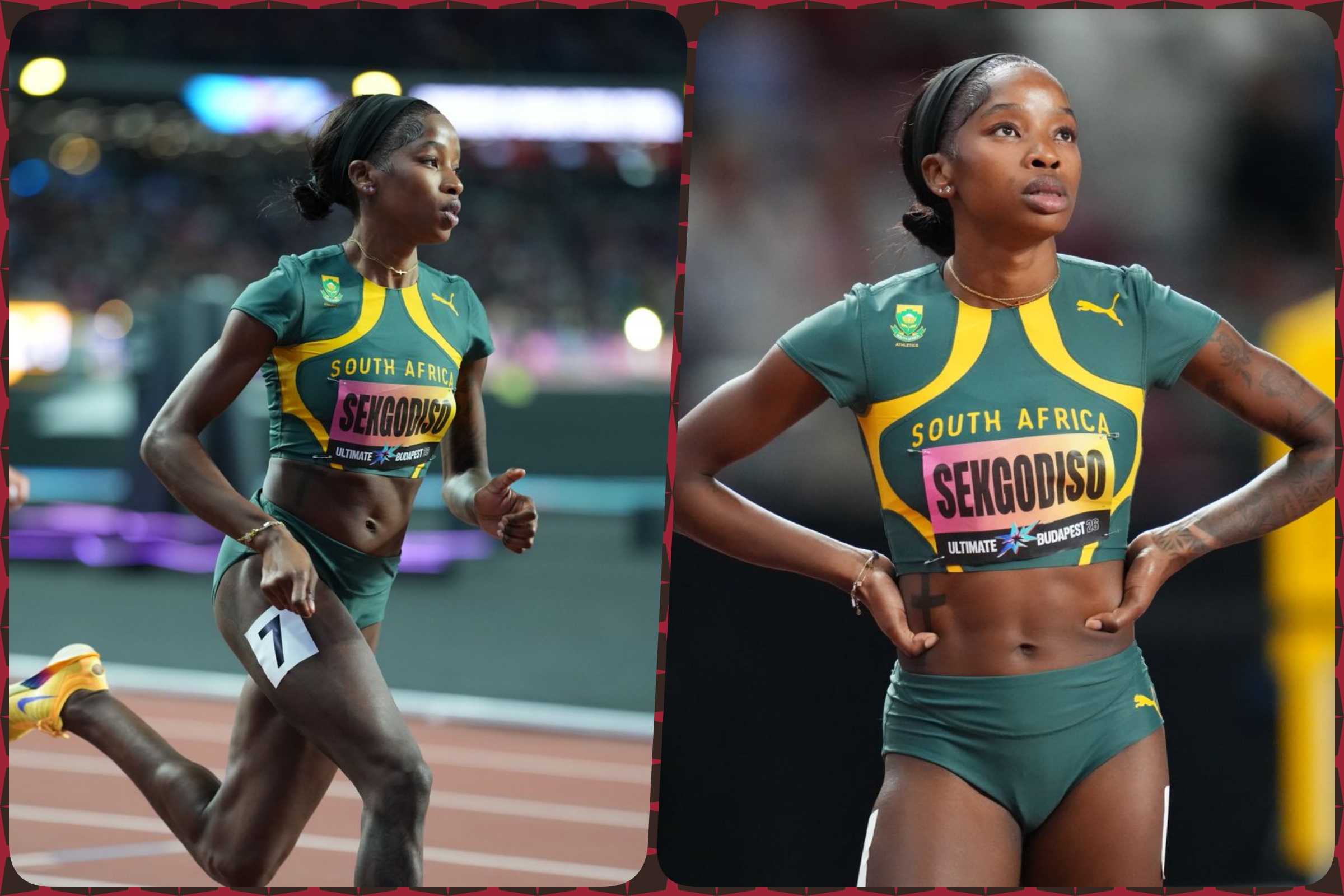 Prudence Sekgodiso of South Africa competes in the Women’s 800m Semi final at the inaugural World Athletics Ultimate Championship at the Gyula Zsivotzky National Athletics Centre, Budapest, Hungary on 11 September, 2026 / Photo credit: Nic Bothma / Athletics South Africa