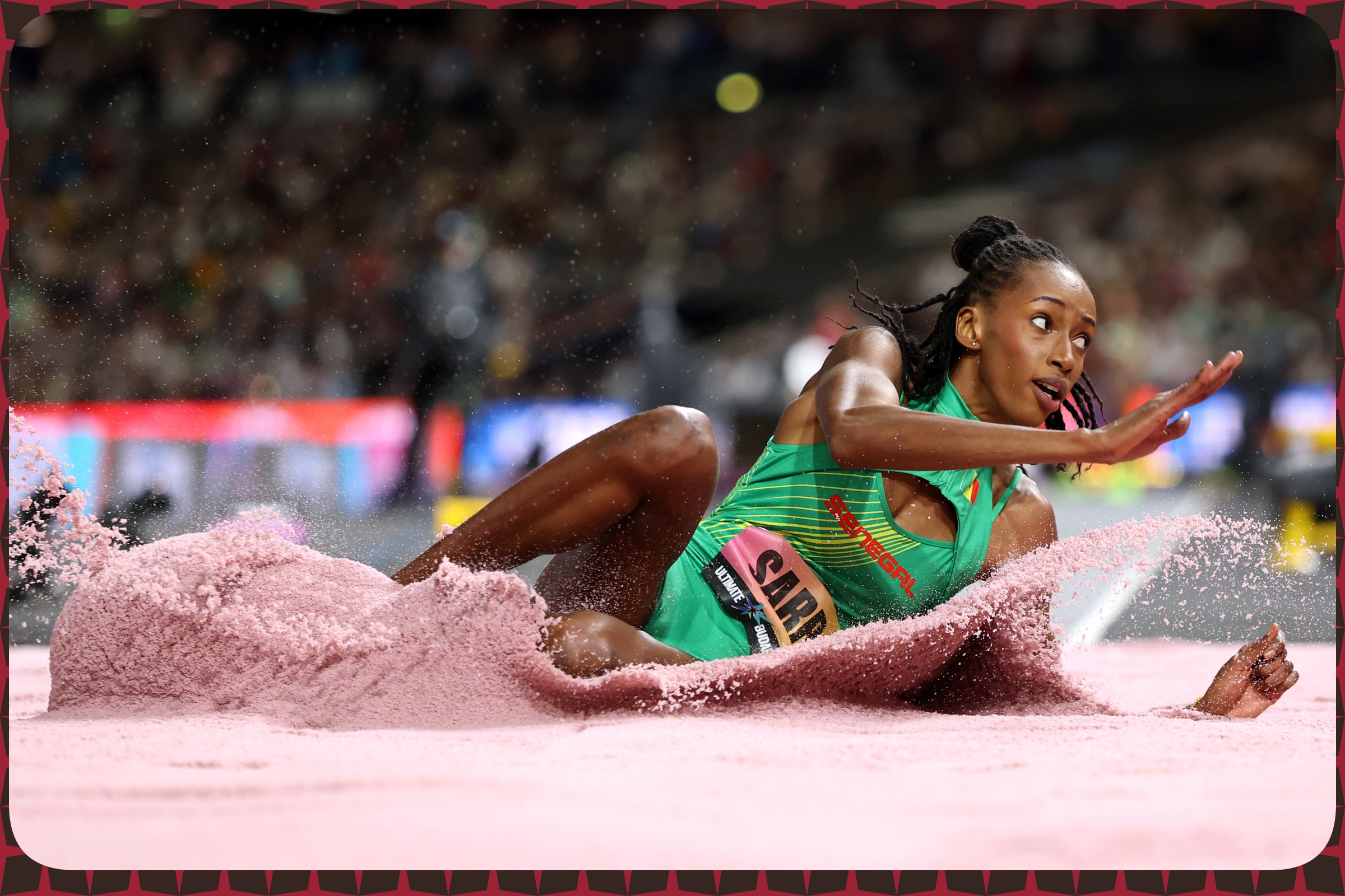 Saly Sarr of Team Senegal competes in the Women's Triple Jump Final during Day 3 of the World Athletics Ultimate Championship at National Athletics Centre on September 13, 2026 in Budapest, Hungary / Photo credits: Maja Hitij / World Athletics via Getty Images