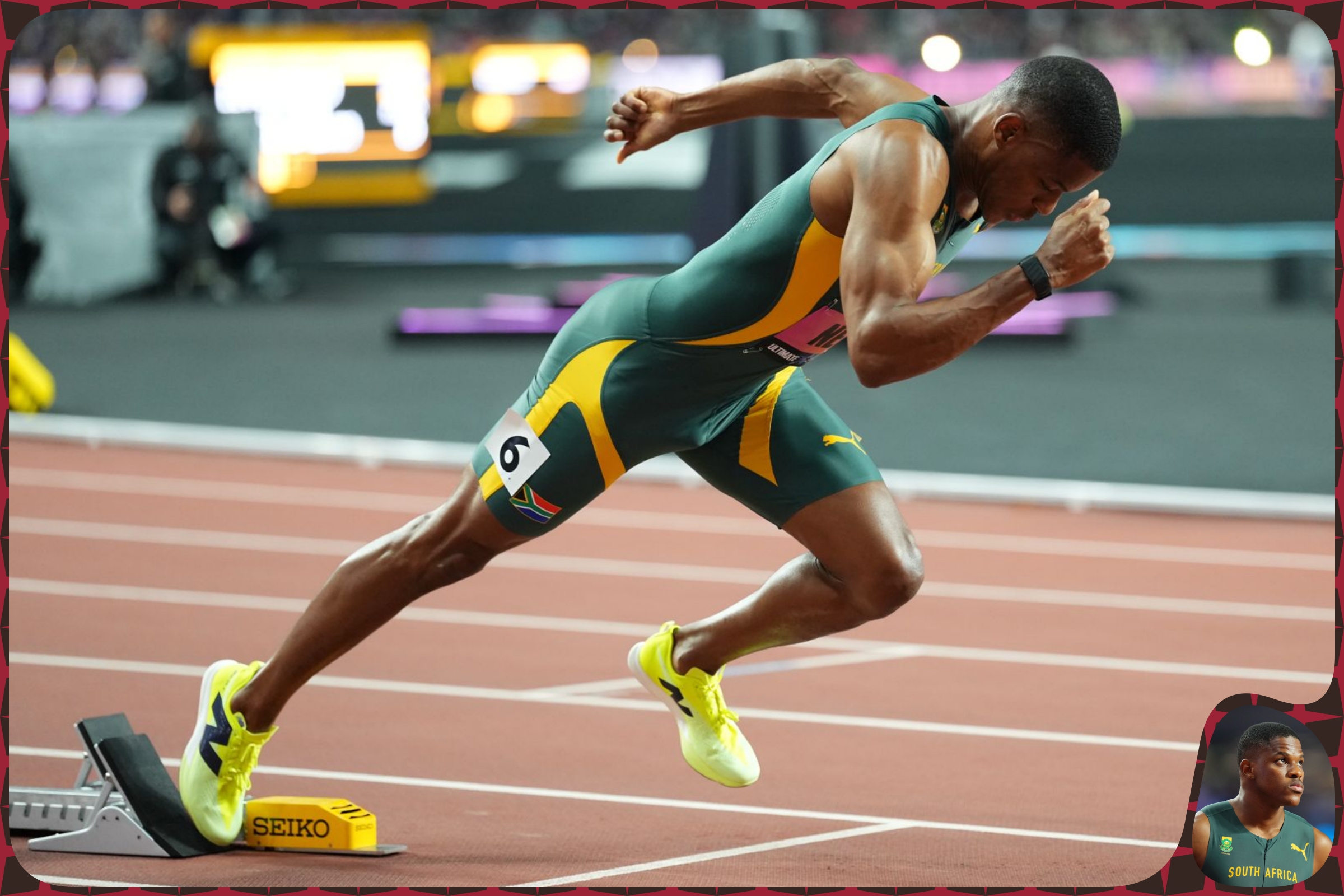 Zakithi Nene of South Africa competes in the Men's 400m Semi final at the inaugural World Athletics Ultimate Championship at the Gyula Zsivotzky National Athletics Centre, Budapest, Hungary on 11 September, 2026 / Photo credit: Nic Bothma / Athletics South Africa